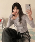 【🩶Easy and versatile】Ribbon Top