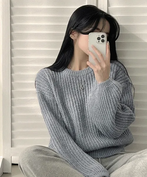 【🍷Christmas &amp; New Year PICK】Cream Puff Pastry Knit Top