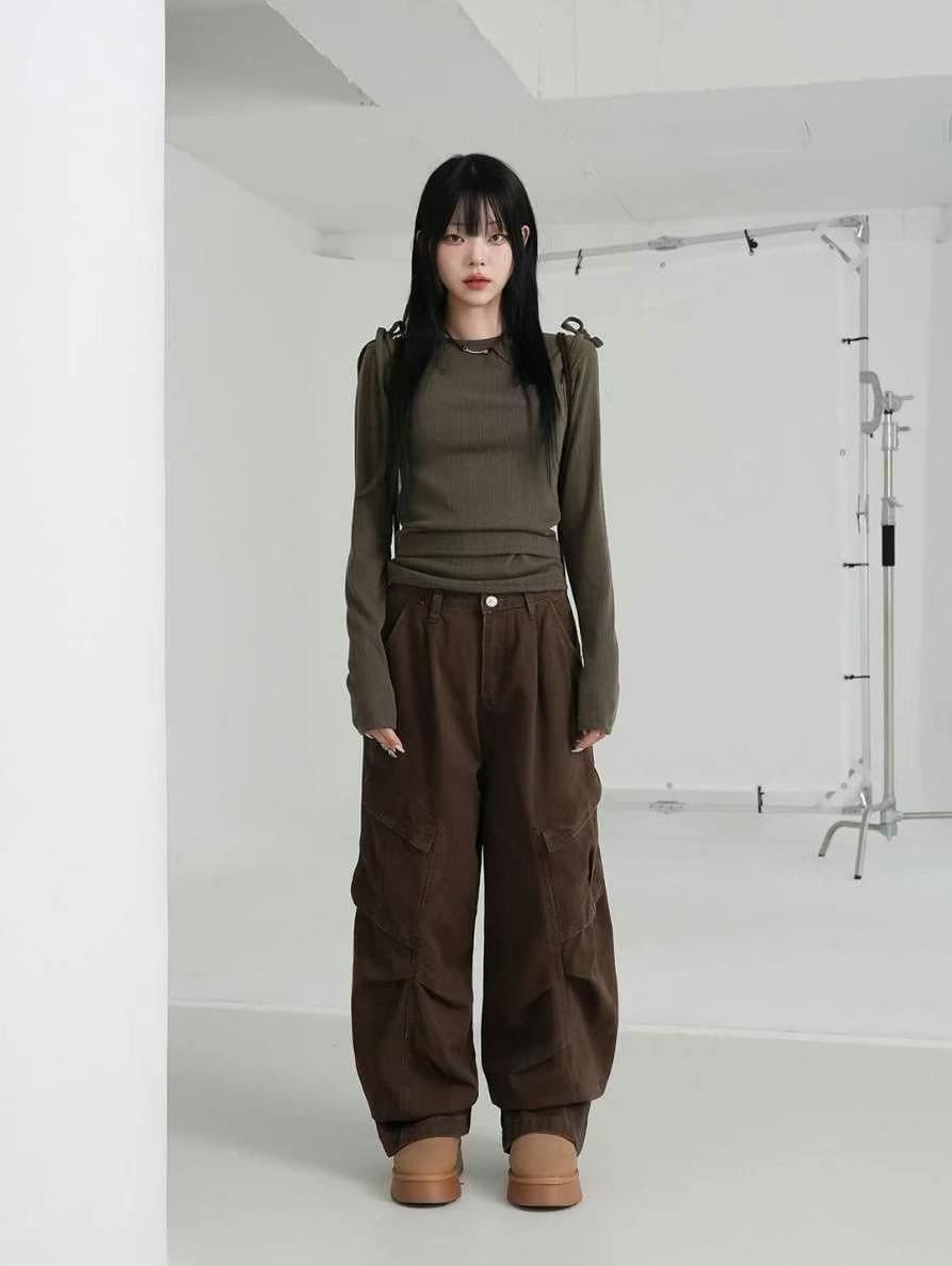 【🤎y2k vibe】Layered Top Set 