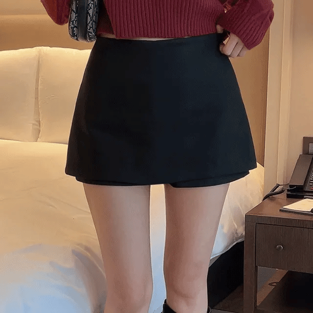 【韓系百搭】Mini Skirt with Pants
