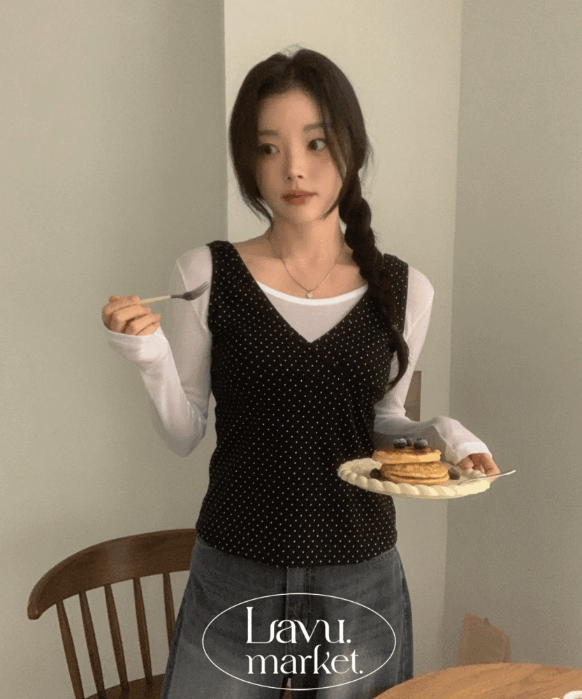 Dot Layered Sleeveless