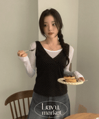Dot Layered Sleeveless