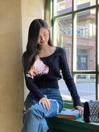 【🌷Soft】Pretzel Cable U-Neck Knit