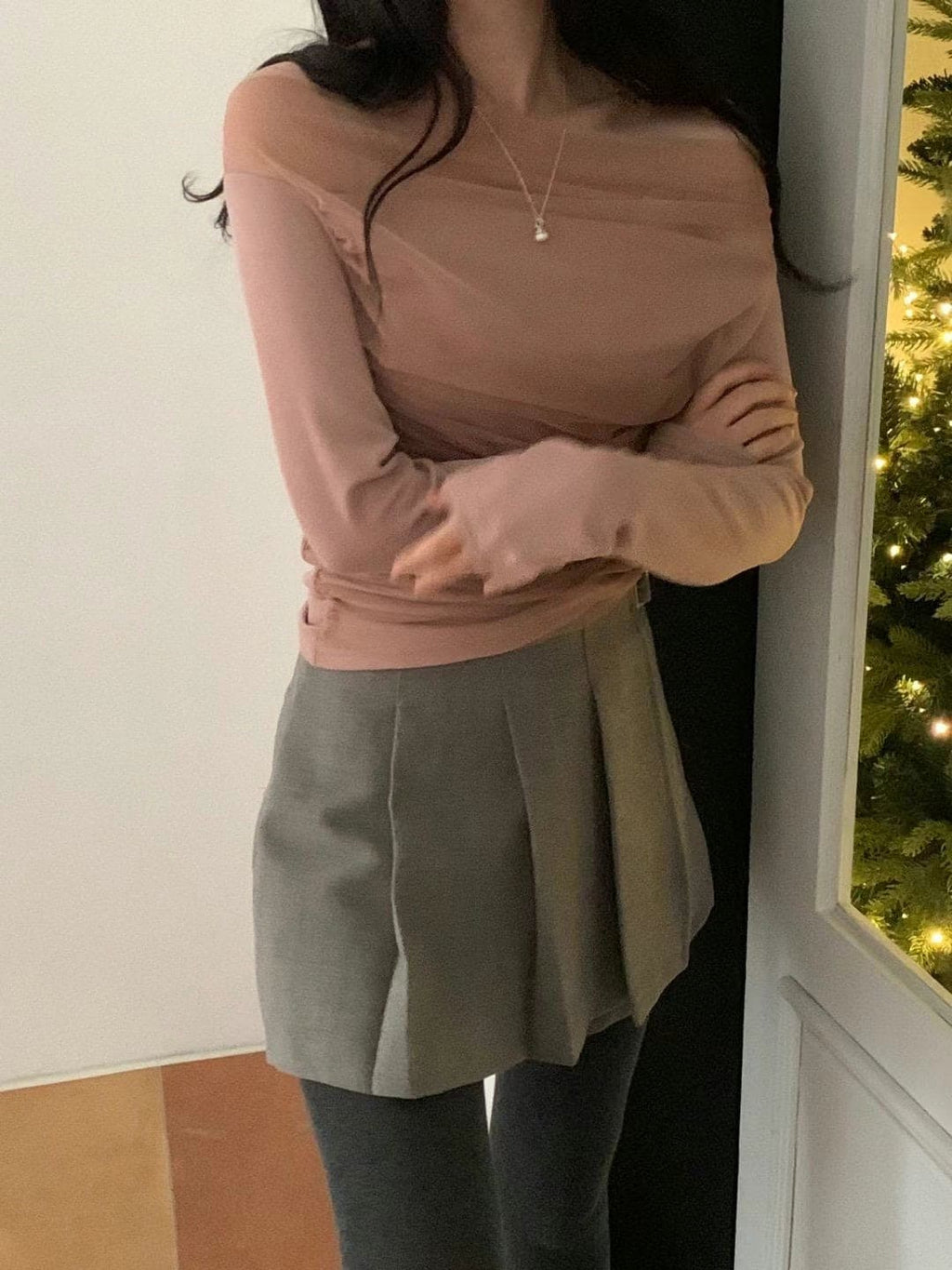 【🥂HOLIDAY PICK】Drape See-Through Tee 