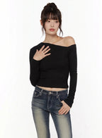 Slide Off Shoulder Top 