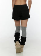 【🍂拼色神褲】Colorblock A-Line Shorts