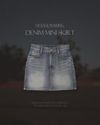[Korean Hot Item!] Washing Denim Mini Skirt 