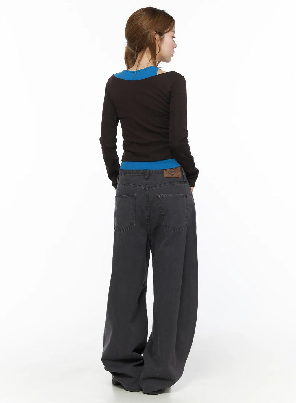 Heart Stud Wide Jeans