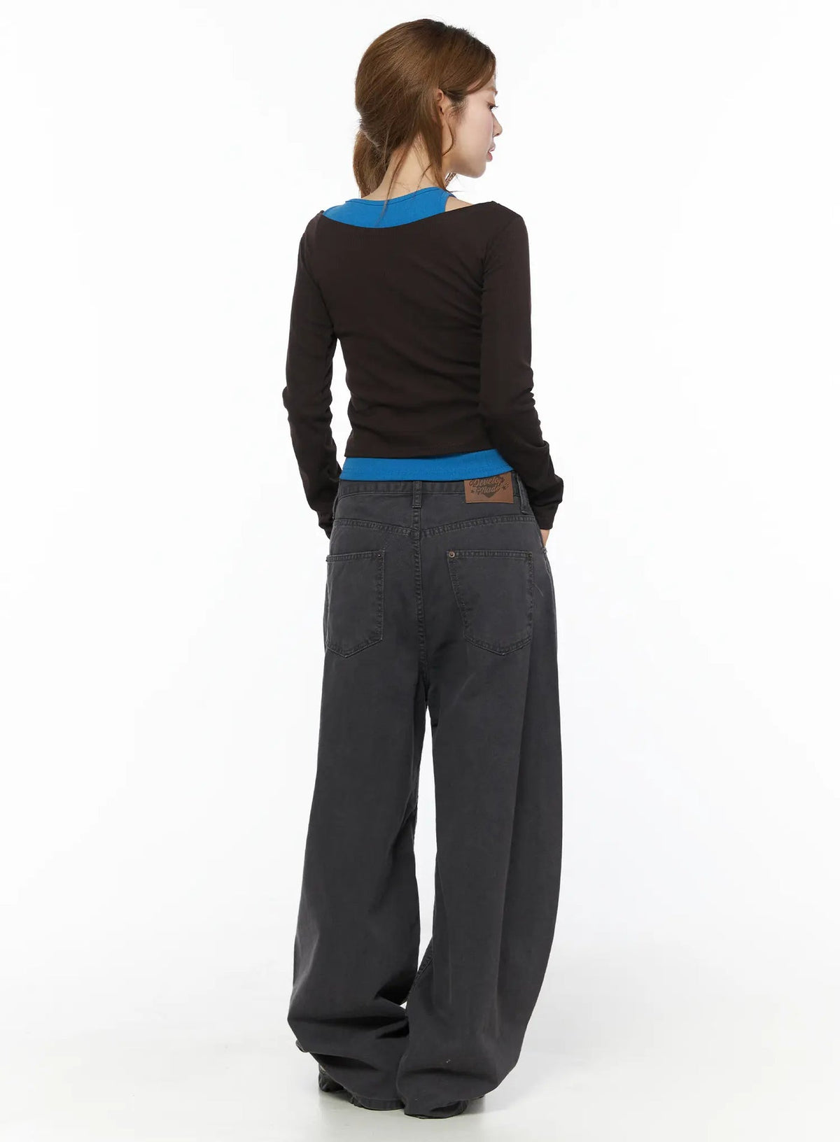 Heart Stud Wide Jeans