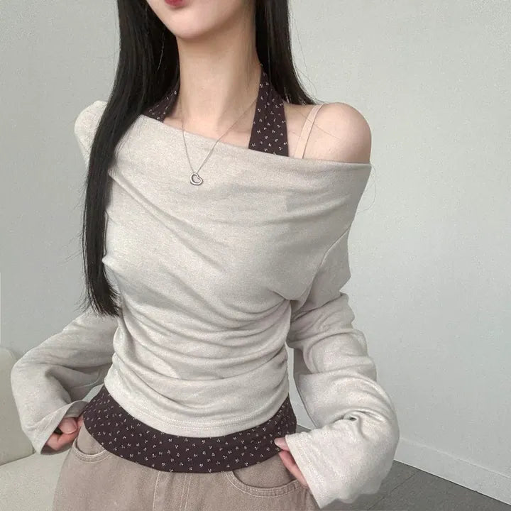 【🤎秋冬約會】Flower Halter Top