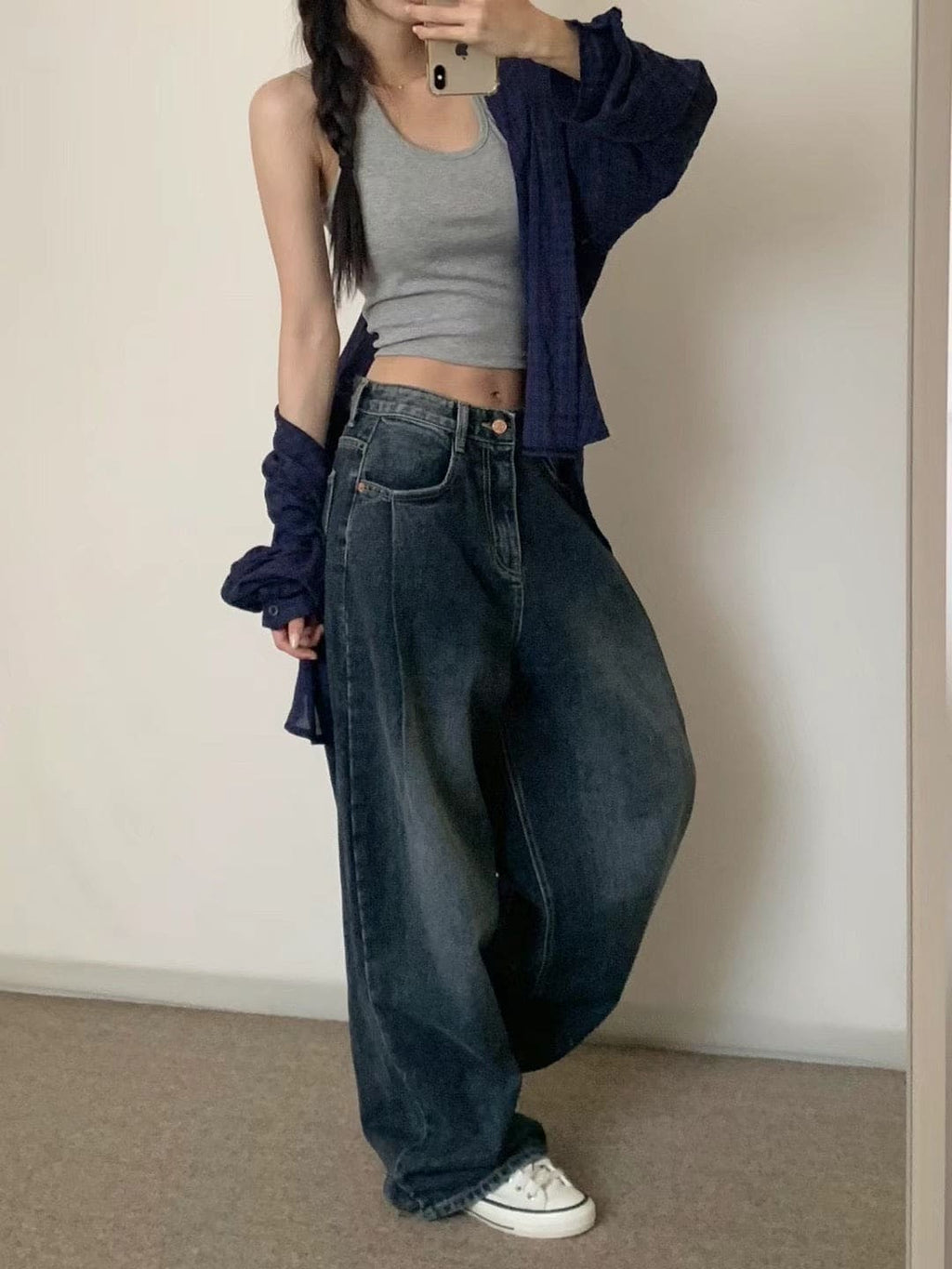 【Autumn/Winter ver.】Pintuck Balloon Wide Denim 