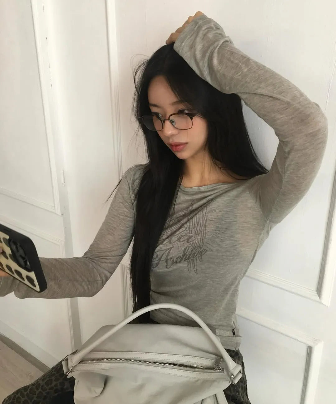 [Same as JISOO] STAR WING SHEER LONG SLEEVE