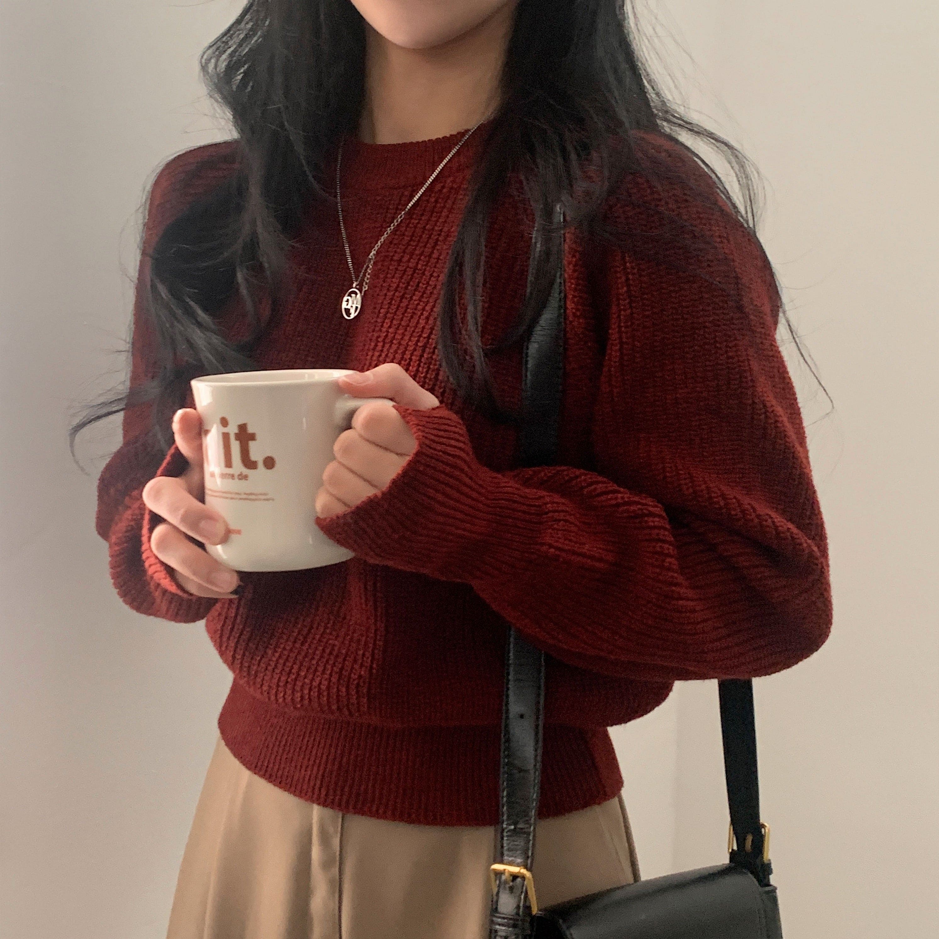 【🍷Christmas &amp; New Year PICK】Warmer Crop Knit 