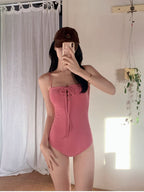【🌴Sweet Salt Tie-on】Terry Eyelet Monokini 