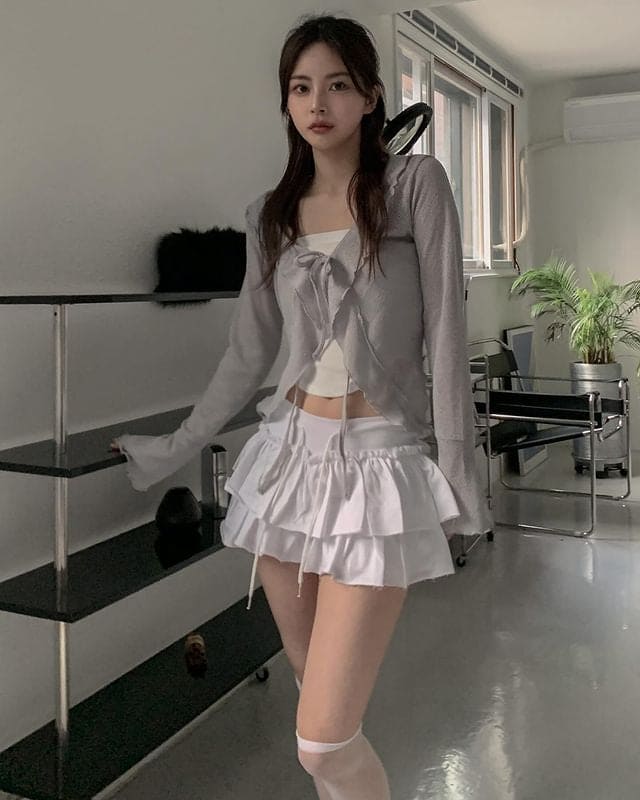 【🖤y2k vibe】Cancan Skirt 