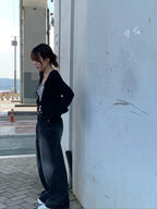 【Y2K Vibe】Cool Wide Jeans