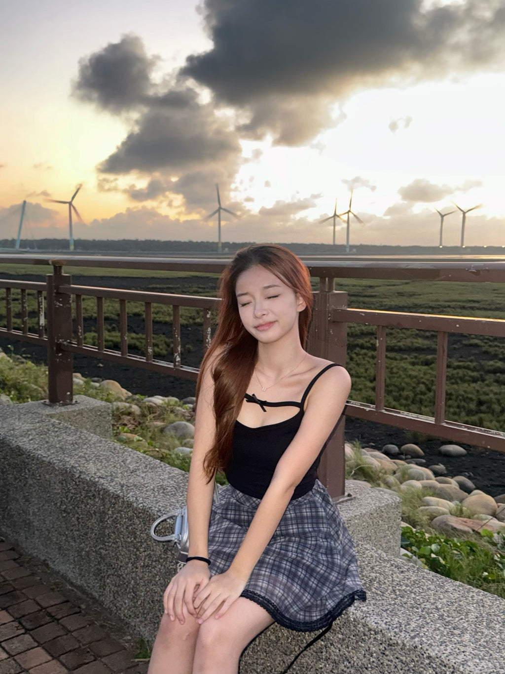 【🖤Sweet and alluring style】Ribbon Sleeveless 