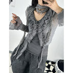 【🩶KARINA's Pick】Frilly Muffler Set 