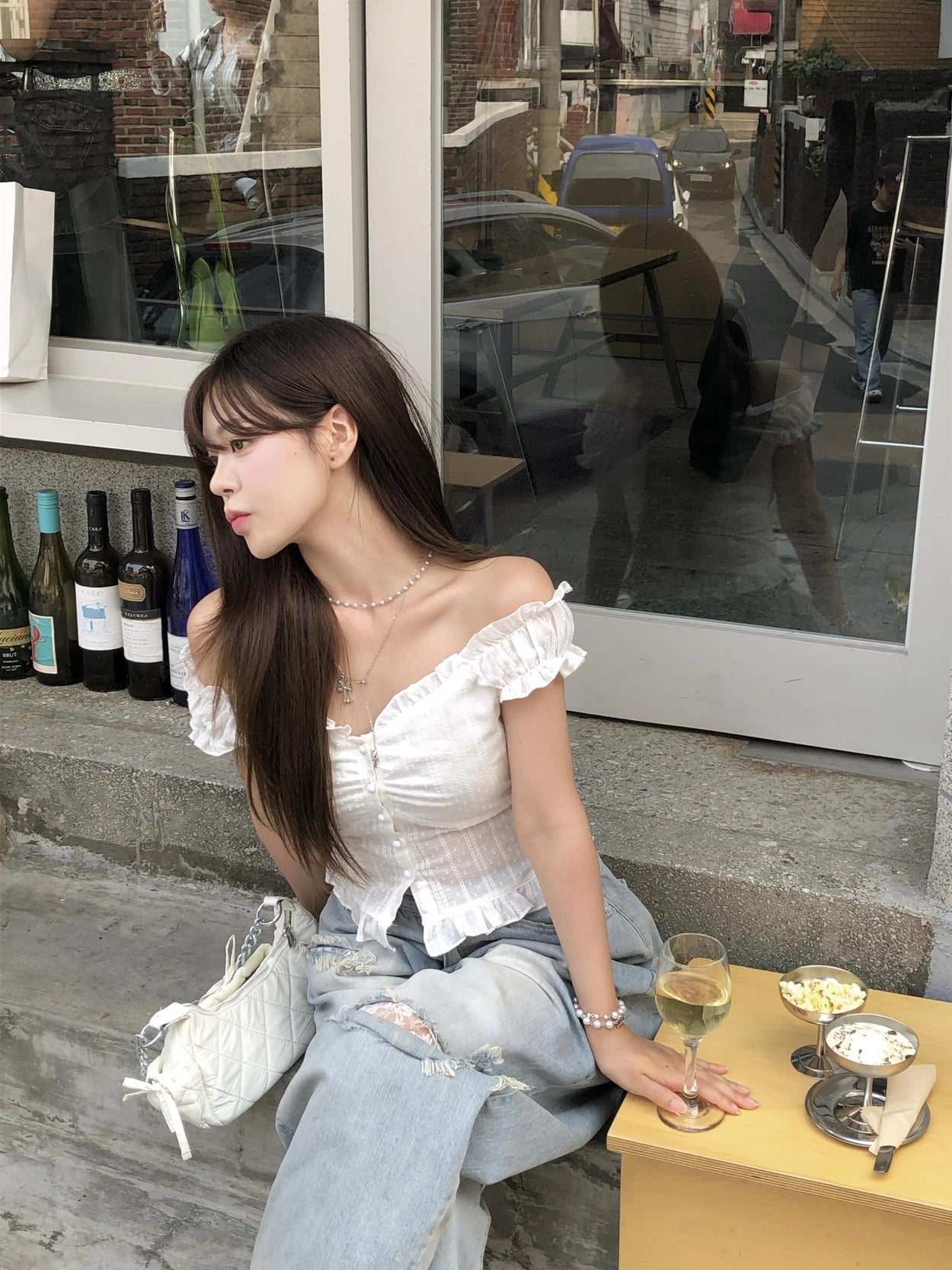 【☁️Romantic Early Summer】Liz Punching Blouse 