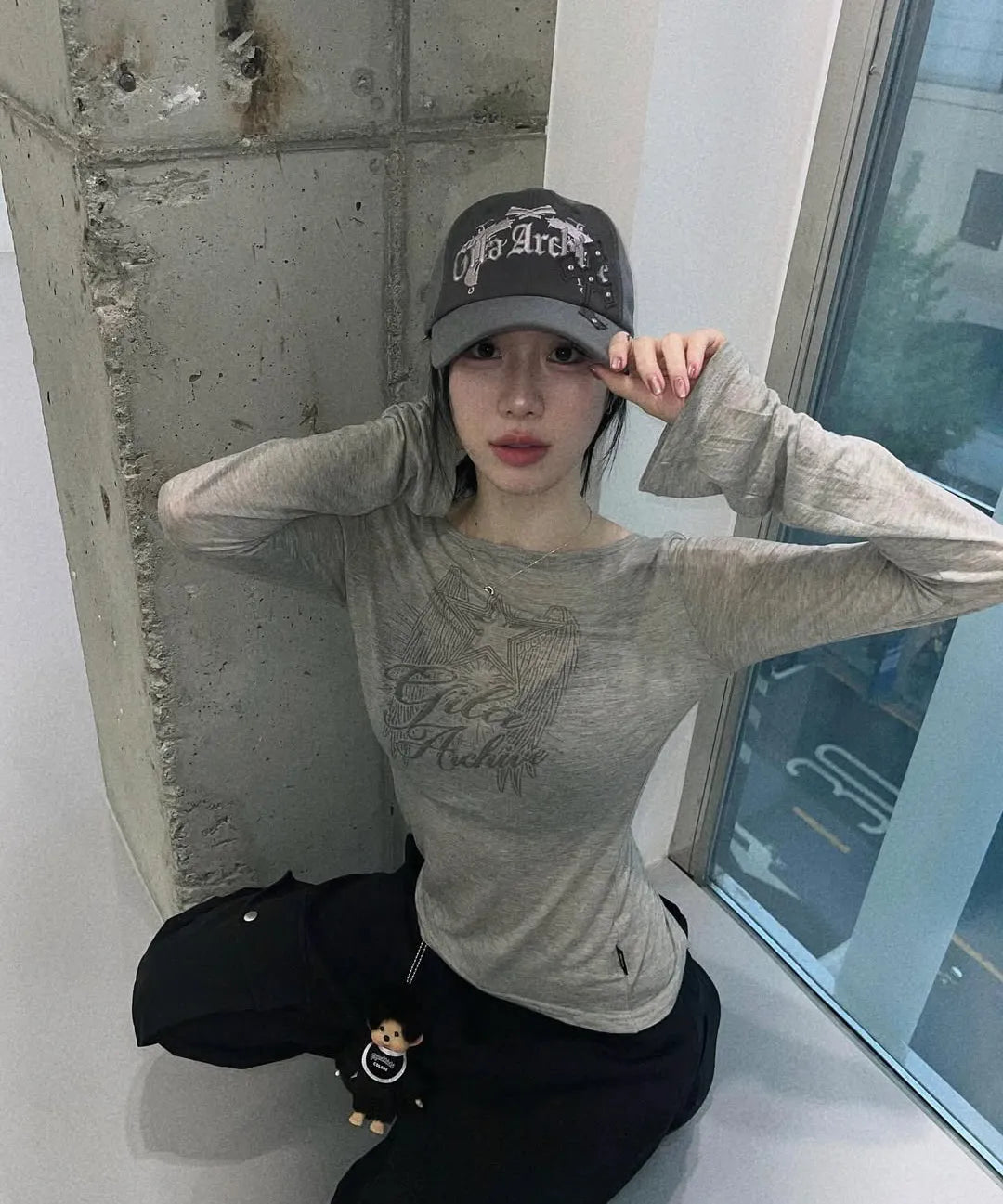 [Same as JISOO] STAR WING SHEER LONG SLEEVE