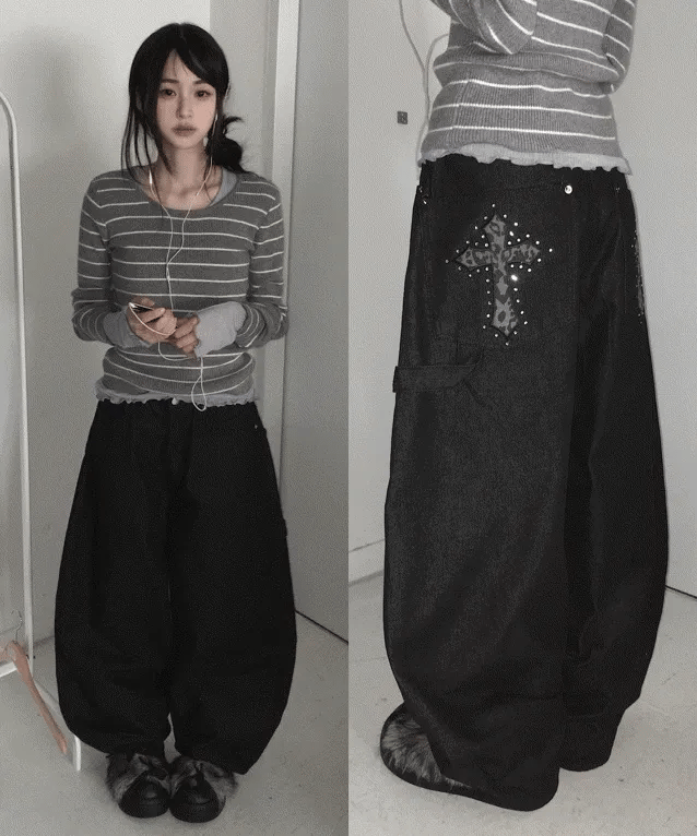 【Divine Pants Series】Cross Back Jeans 