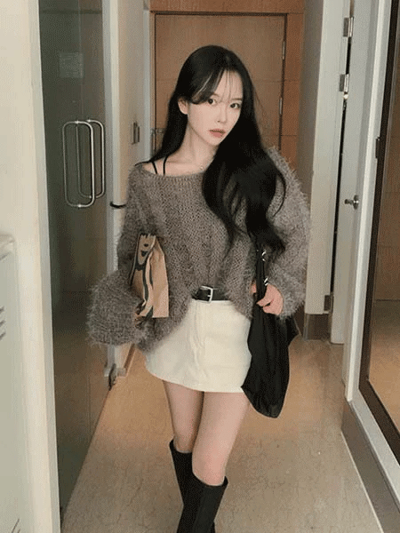 【🤎Autumn/Winter Essential】Loose Fit Angora Knit 