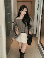 【🤎Autumn/Winter Essential】Loose Fit Angora Knit 