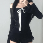 【🩶約會Pick】Ribbon Rose Top