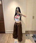 【🍒y2k vibe】Flower Sleeveless 