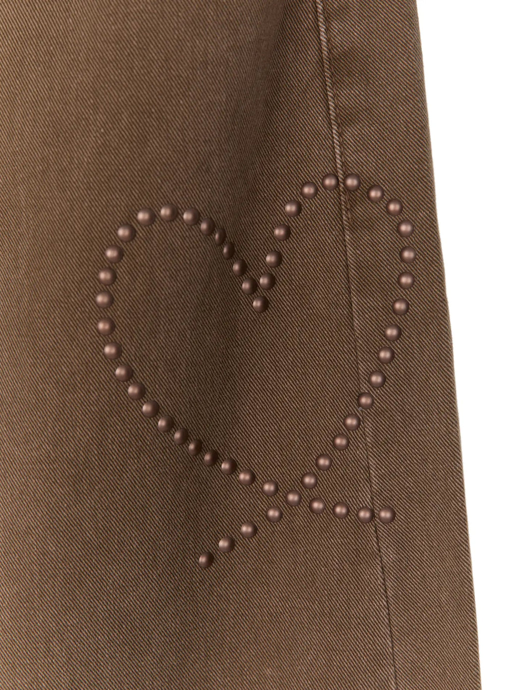 Heart Stud Wide Jeans