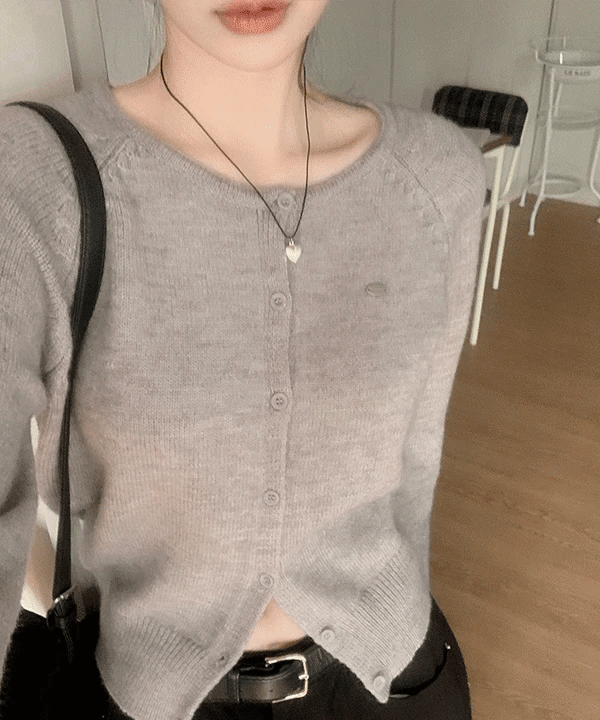 【🩶Daily】Label Cardigan 