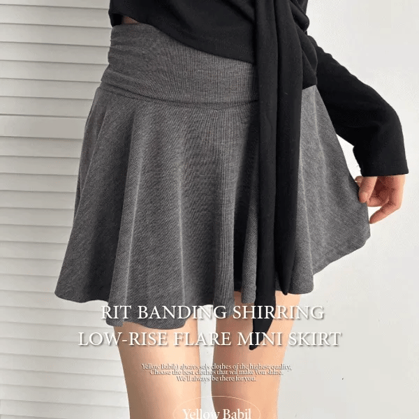 【百搭裙褲】Shirring Mini Skirt