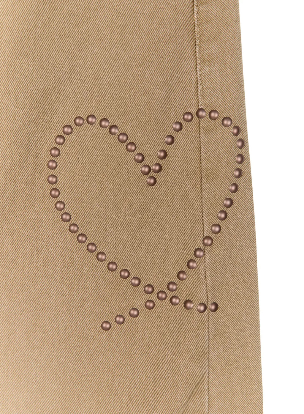 Heart Stud Wide Jeans