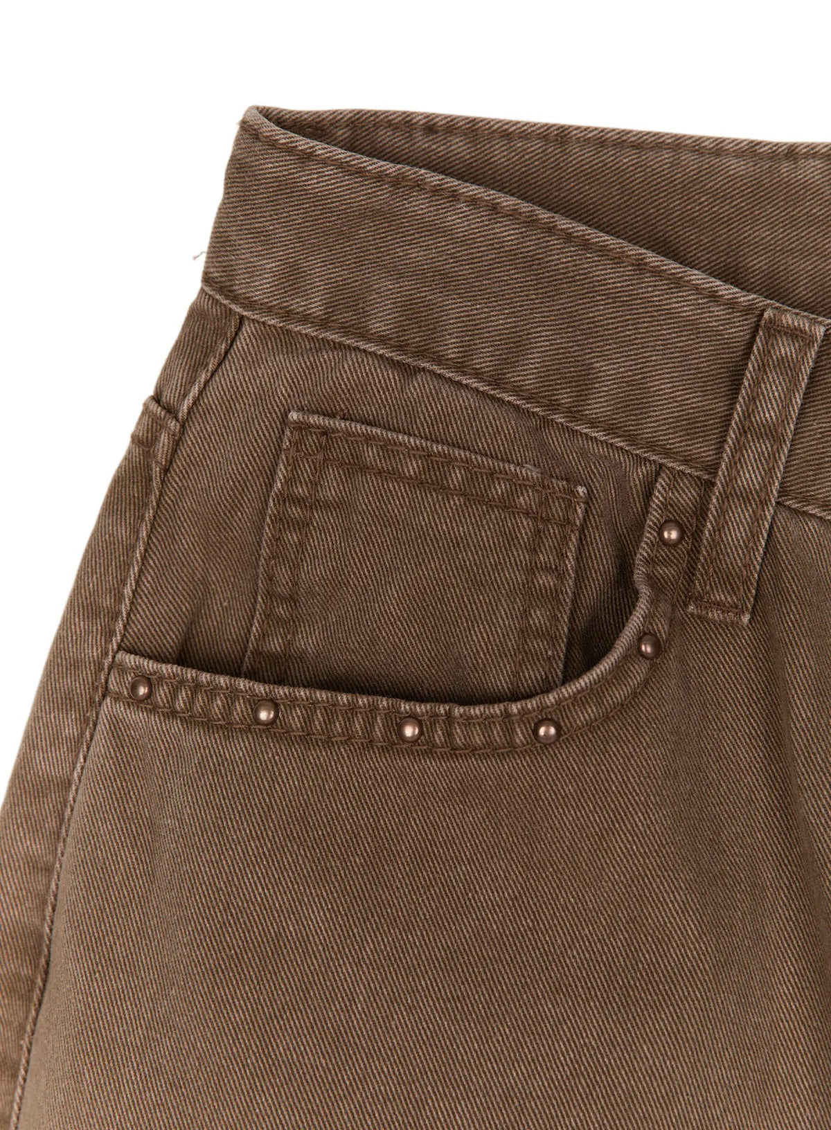 Heart Stud Wide Jeans