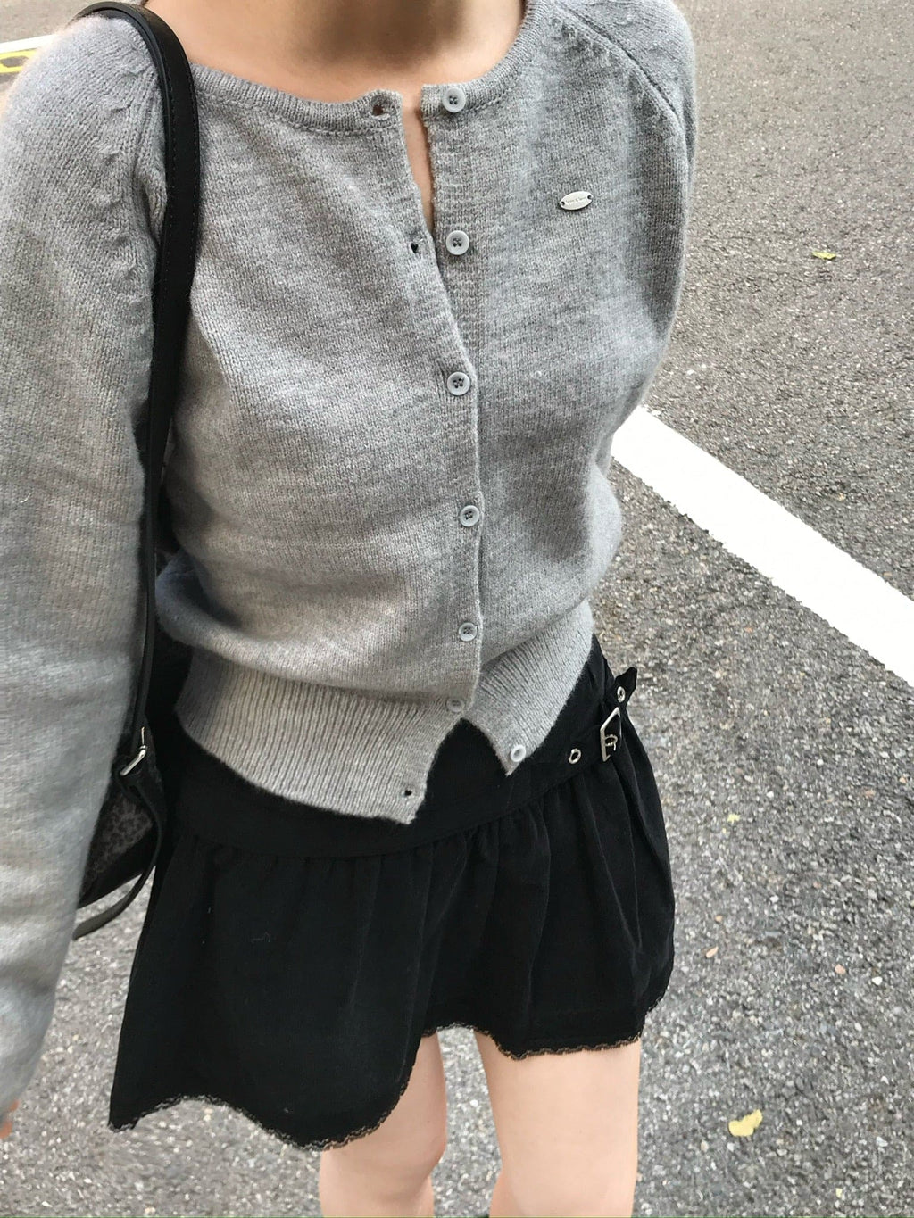 【🩶Daily】Label Cardigan 