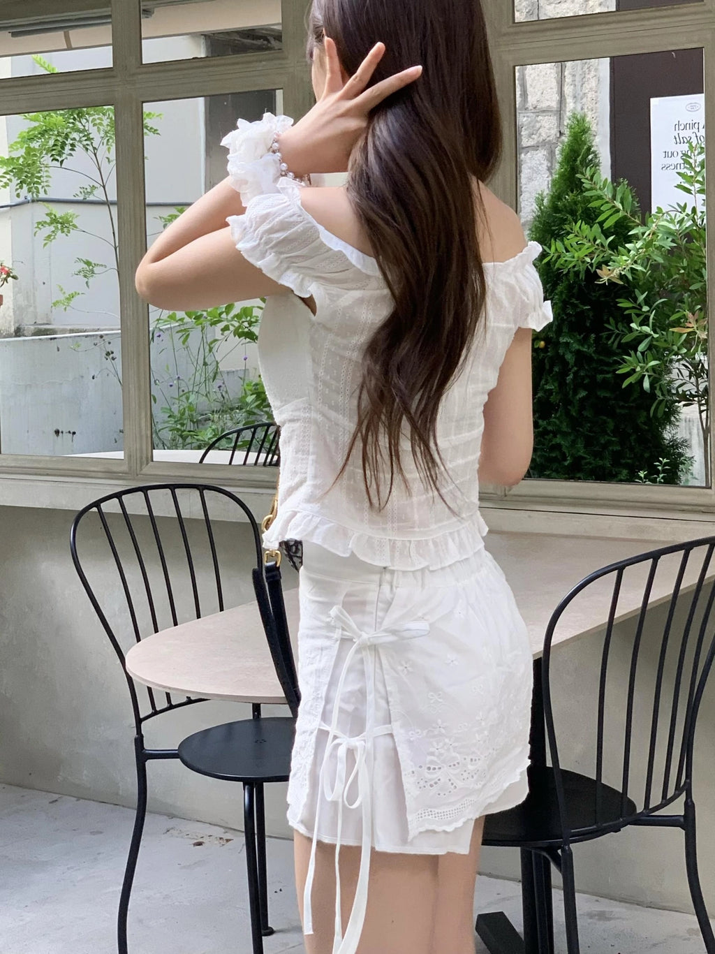【🤍Summer Sweetheart】Punching Lap Skirt 