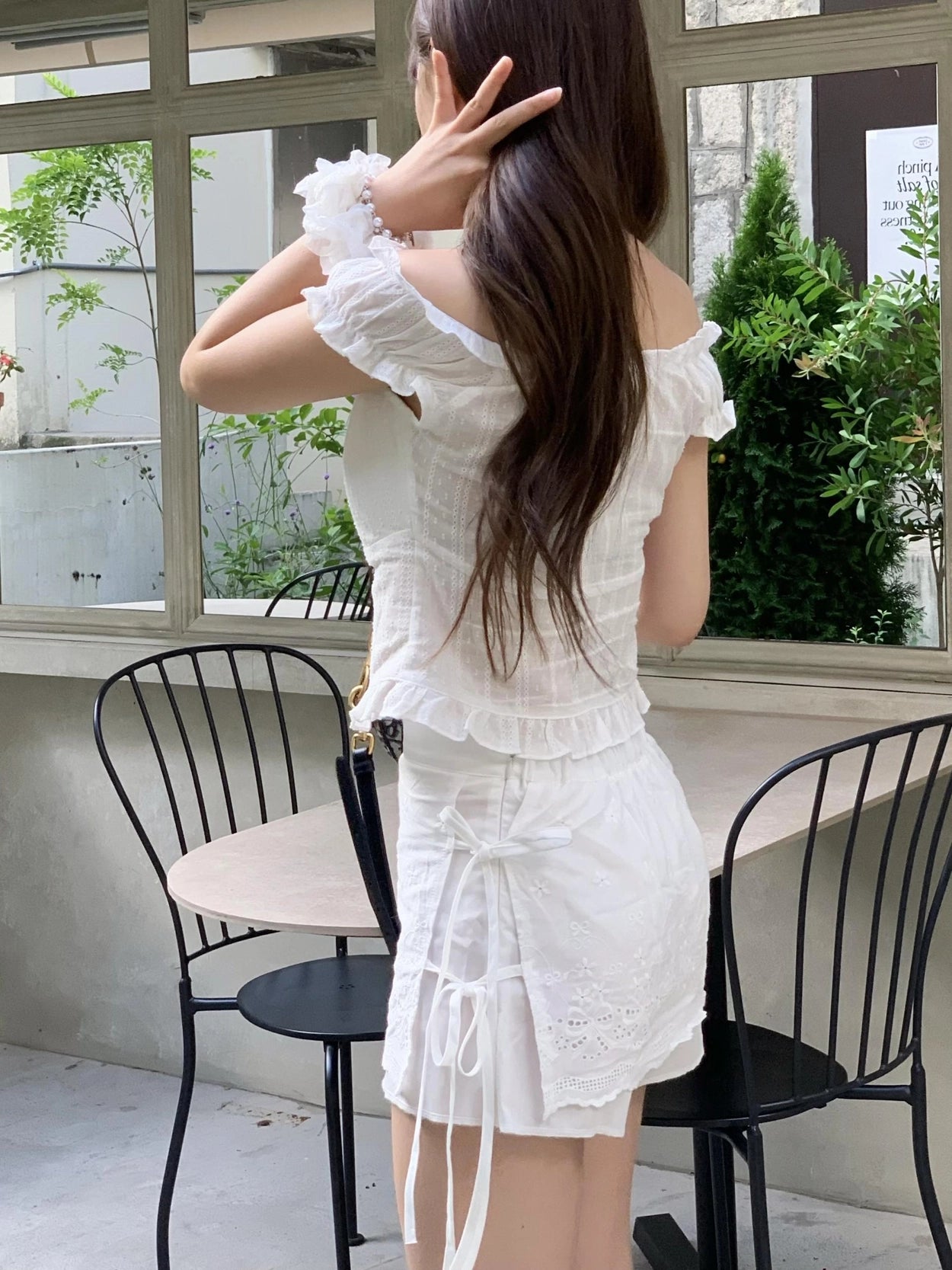 【🤍Summer Sweetheart】Punching Lap Skirt 