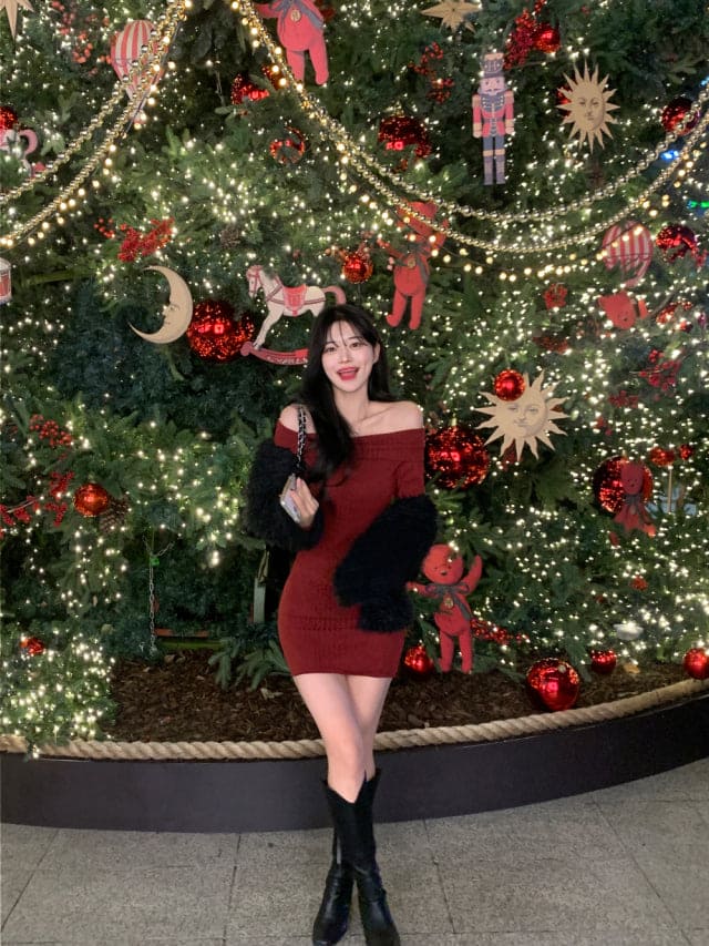 [Year-End Look Pick🥂] Off-Shoulder Dress