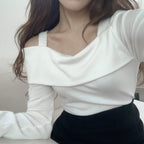 Opening Half Off Shoulder Top