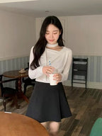 【🩰Ballet Core】Drape Shirring Tie Set