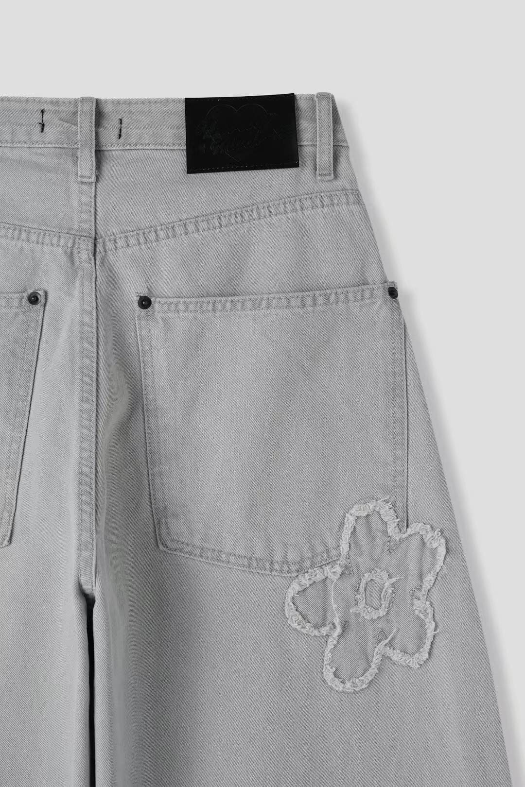 [God Pants Series] Flower Jeans 