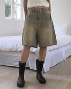 【🤍y2k Summer】Cargo Wide Half Pants 