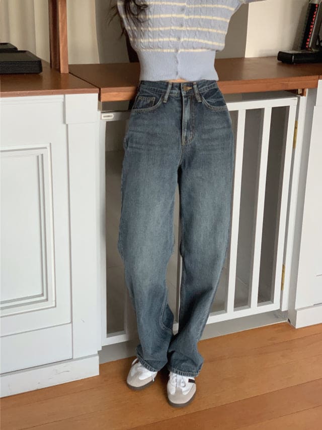 【🩶Spring/Summer Must-Have】Wide Fit Washed Jeans