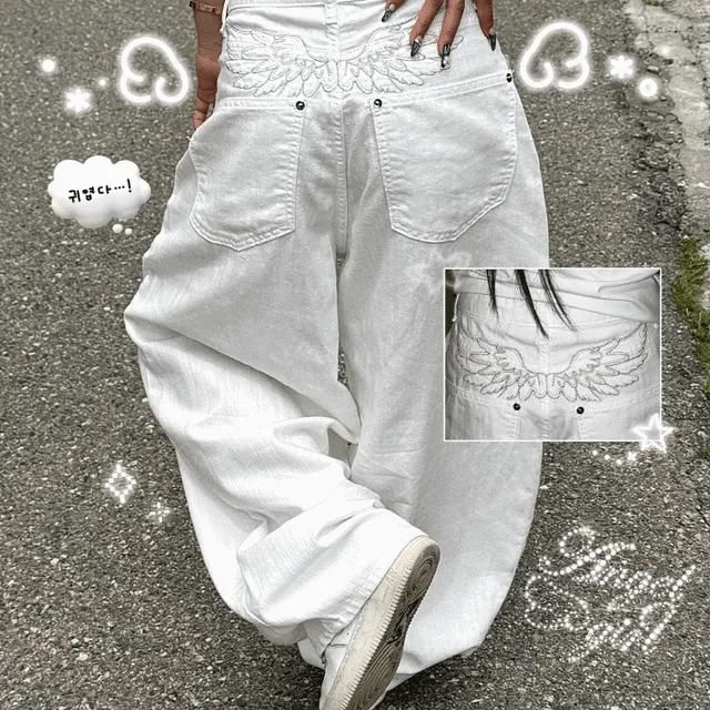 【夏日彎刀褲】Angel Wide Pants
