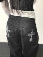 【Divine Pants Series】Cross Back Jeans 