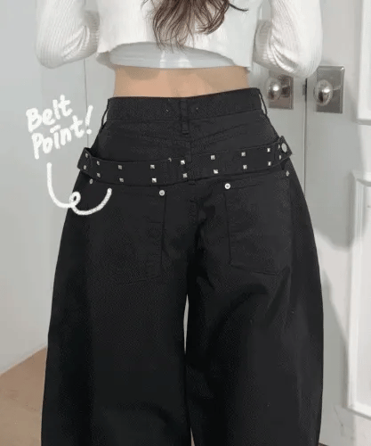 【彎刀神褲】Back Belt Pants