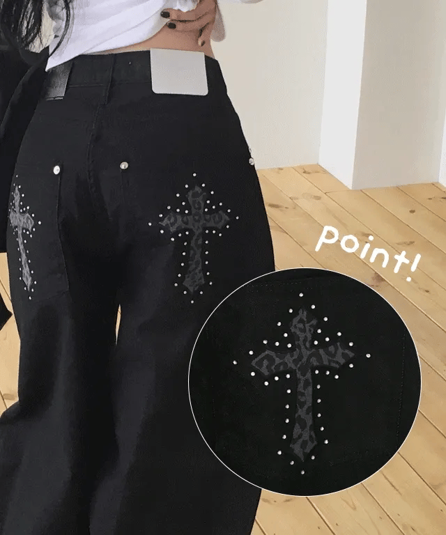 【Divine Pants Series】Cross Back Jeans 