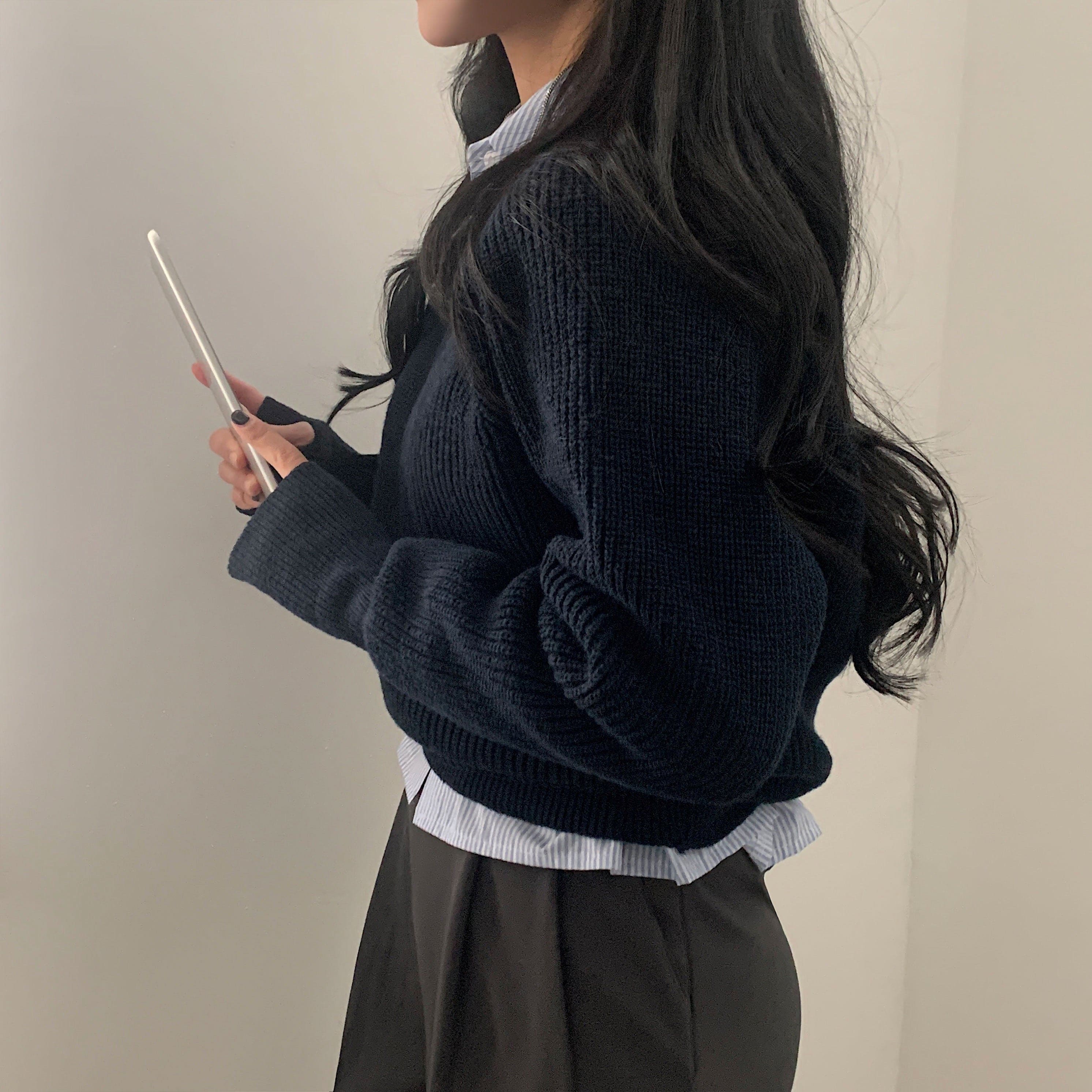 【🍷Christmas &amp; New Year PICK】Warmer Crop Knit 