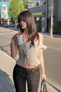 【氣質飄逸】Frill Tank Blouse