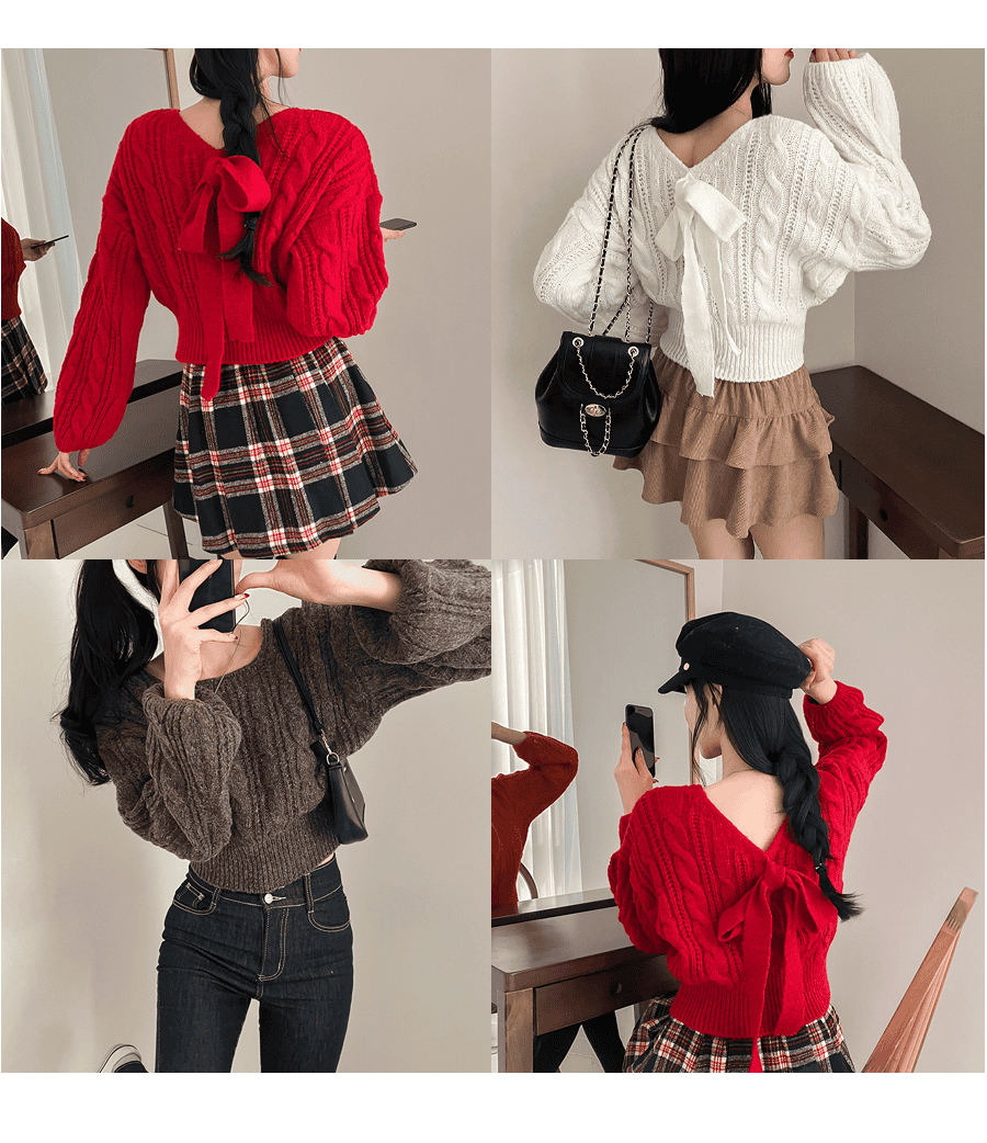 【🍷Christmas &amp; New Year PICK】Grand Ribbon Knit 